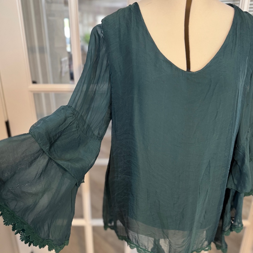 M Made in Italy Silk Blend Blouse